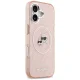 Karl Lagerfeld IML Glitter Karl & Choupette Heads Logo MagSafe iPhone 17 Case - Pink