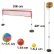 Vaikiškas sporto rinkinys 5-in-1 (krepšinis, tinklinis, tenisas)