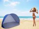 Large Pop-Up Beach Tent with UV Protection, Blue