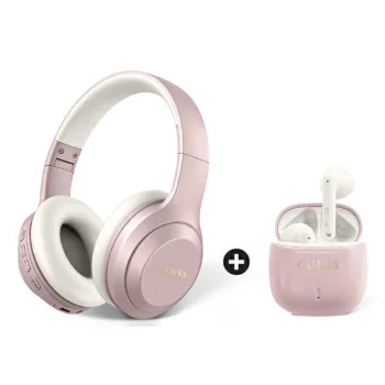 Guess GUOBPV21J14BCELP Bluetooth ir TWS ausinių rinkinys, rožinis