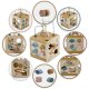 Nukido Wooden Sensory Cube NK-861