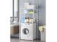 Freestanding Shelf Above Washing Machine, 3 Tiers, White