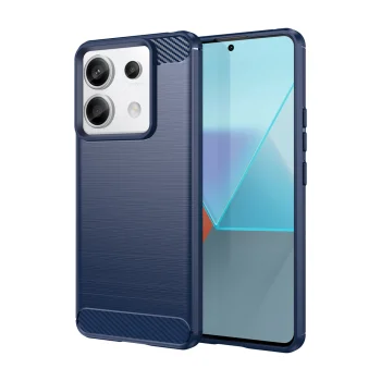 Dėklas Carbon Case skirtas Xiaomi Redmi Note 13 Pro, mėlynas