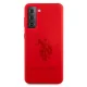Samsung Galaxy S21+ Plus (SM-G996B) US Polo Silicone On Tone Case Cover (USHCS21MSLHRTRE), Red