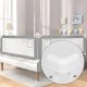Apsauginis lovos barjeras vaikams Ecotoys 131549, 180 cm, pilkas/baltas