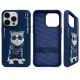 Nimmy Glasses Cool Cat Phone Case Cover iPhone 15 Pro Max - Blue