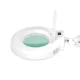 Activeshop hidraulinis kosmetologinis gultas A210 su LED lempa S5 ir kėdute 302, baltas
