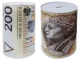 Metal Piggy Bank Money Box Can, Brown