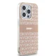 DKNY IML Mono & Stripe MagSafe dėklas iPhone 14 Pro Max telefonui, rožinis