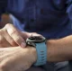 Tech-Protect Silicone Line strap for Samsung Galaxy Watch 4 / 5 Pro 6 7 FE - blue