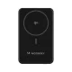 Išorinė baterija Wozinsky WLWP-10KA0Y3S 10 000 mAh 22.5W PD Qi2 su stovu, juoda