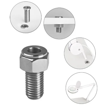 Stainless Steel Magnifying Lamp Desk Mount Tube Inox