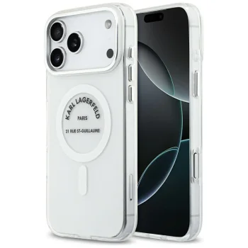 Karl Lagerfeld IML Karl RSG Logo MagSafe Phone Case Cover iPhone 17 Pro Max - Transparent