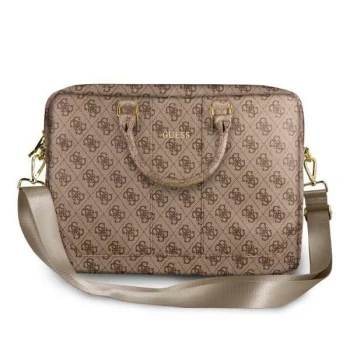 Guess 4G Uptown 15" / 16" nešiojamojo kompiuterio krepšys, rudas