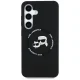 Karl Lagerfeld Silicone Double Heads MagSafe dėklas Samsung Galaxy S25, juodas