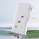 Dudao K11 Pro 20000mAh Power Bank with Built-in Cables, White