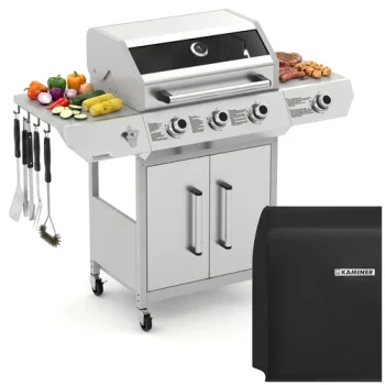 Dujinis grilis Kaminer Varen 4.0 3+1 13.5kW, sidabrinis