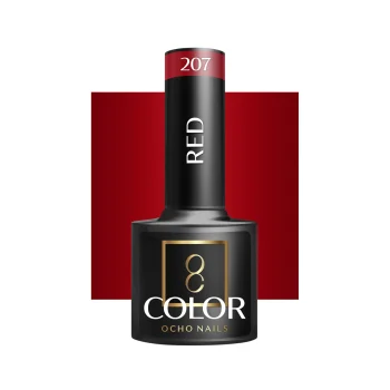 Ocho Nails Hybrid Nail Polish Red 207, 5g