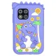 Žaislinis išmanusis telefonas vaikams su kamera, 8 GB kortele ir dinozauru, mėlynas