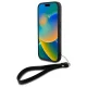 DKNY dėklas su riešo dirželiu iPhone 16 telefonui, juodas