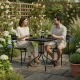 Multigarden sodo stalas, 60x60 cm, juodas