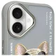Nimmy Glasses Cool Dog dėklas telefonui iPhone 16, pilkas