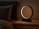 LED žiedinė stalinė ir naktinė lempa su ryškumo reguliavimu, 23.5cm, juoda
