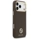 Guess Grained Strass Logo MagSafe dėklas iPhone 17 Pro Max, rudas