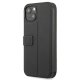 BMW Signature atverčiamasis odinis dėklas iPhone 13 mini, juodas