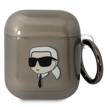 Karl Lagerfeld Karl's Head Case for Apple AirPods 1 / 2, Black