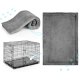 Pethaus metalinis narvas šunims su guoliu L 107 x 71 x 77 cm PH-202