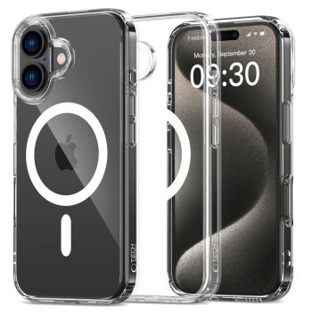 Dėklas Tech-Protect Flexair Hybrid MagSafe skirtas iPhone 16 Plus, skaidrus