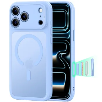 ESR Classic Hybrid MagSafe dėklas iPhone 18 Pro Max / 17 Pro Max, šviesiai mėlynas