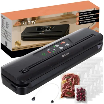 Ruhhy 24755 Vacuum Sealer with Cutter 110W Black