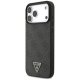 Guess 4G Strap Triangle Logo MagSafe dėklas iPhone 17 Pro Max, juodas