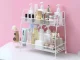 Two-Tier Kitchen and Bathroom Organizer Shelf, White