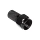 Maclean MCTV-903 F kištukas RG6 ir RG5.9 kabeliui, 6.8 mm, nikeliuotas su tarpine, juodas