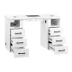 Cosmetic Manicure Desk Momo L01 with Dust Collector, White