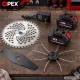 Akumuliatorinė žoliapjovė OPEX TOOLS OPX28025, 21V, 1200W, 2x 3.0Ah