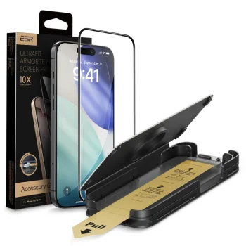 ESR UltraFit Armorite Pro Tempered Glass for iPhone 16 Pro / 17, Transparent