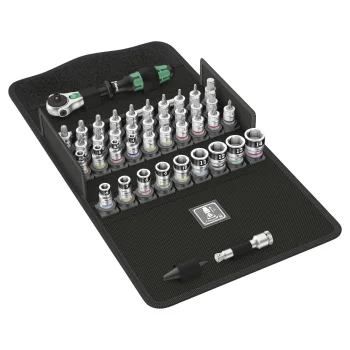 Terkšlės ir galvučių rinkinys Wera 8100 SA All-in Set 1/4" (42 dalių)