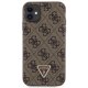 Guess iPhone 11 / XR Case Crossbody 4G Metal Logo, Brown