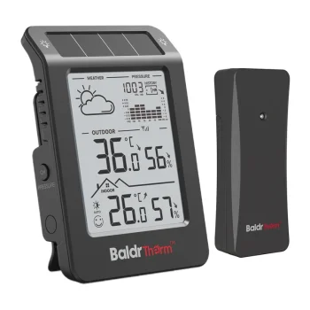 BALDRTHERM B0596WT2H2P-V1 meteorologinė stotelė, juoda