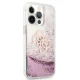 Guess dėklas iPhone 13 Pro Max 6.7\" GUHCP13XLG4GPI 4G Big Liquid Glitter, rožinis