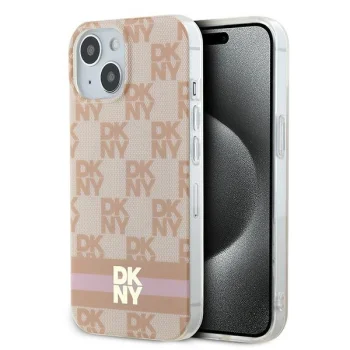 DKNY dėklas „iPhone 15“ telefonui su MagSafe, rožinis