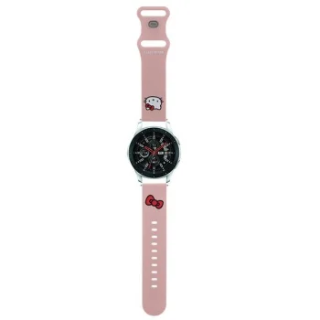 Hello Kitty Silicone Kitty Head universalus išmaniojo laikrodžio dirželis 22mm, rožinis