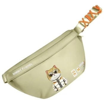Nimmy Crossbody Cool&Cute 2.0 Cat Shoulder Bag, Khaki