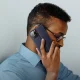 Atverčiamasis dėklas Dux Ducis Skin X2, skirtas iPhone 14 Pro Max, mėlynas