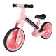 Balansinis dviratukas Trike Fix Glow LED su 12\" EVA ratais, rožinis