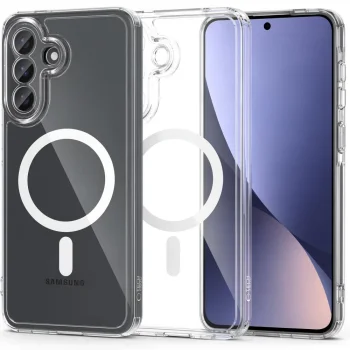 Tech-Protect FlexAir Hybrid MagSafe dėklas skirtas Samsung Galaxy A27 5G, skaidrus